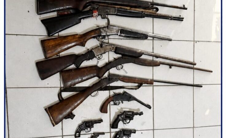 PM apreende 14 armas de fogo em fazenda no Sertão