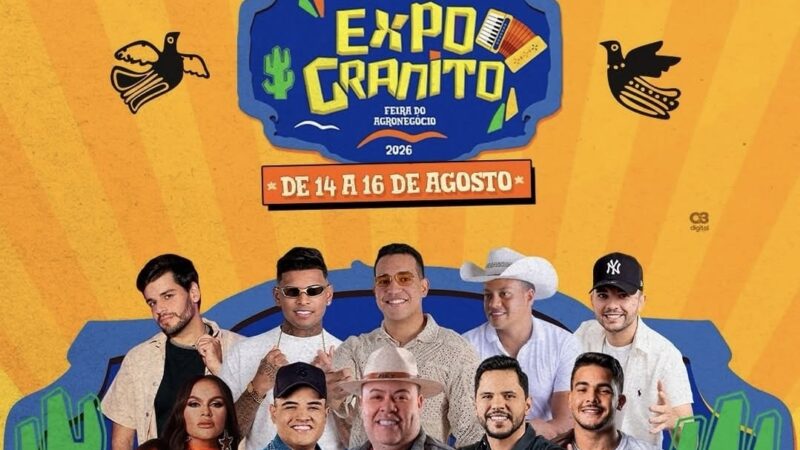 Prefeitura de Granito divulga programação oficial da ExpoGranito 2026