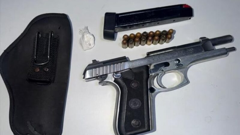 Motorista é detido com pistola e porção de cocaína durante blitz da Polícia Militar em Ouricuri