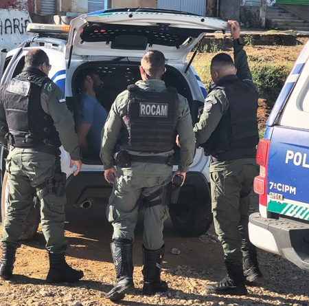 Suspeito de envolvimento na morte de mototaxista em Cabrobó é preso pela ROCAM em Petrolina