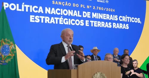 Lula sanciona Marco Legal das Terras Raras e afirma: “é preciso vencer os traidores da pátria”