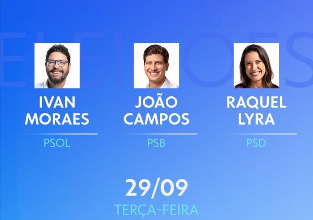 Raquel e João se enfrentam em debate da Rede Globo nesta terça