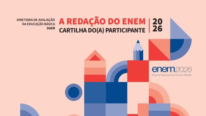 Enem 2026: cartilha orienta preparação para a redação