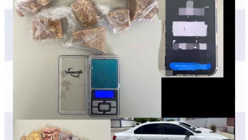 Polícia apreende mais de 600g de droga em padaria