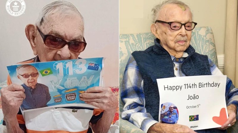 Homens mais velhos do mundo celebram aniversário juntos aos 113 e 114 anos