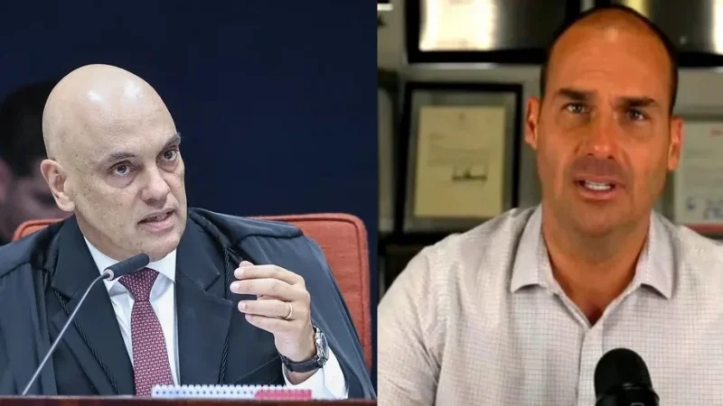 Moraes manda expedir mandado de prisão de Eduardo Bolsonaro e cancelar passaportes