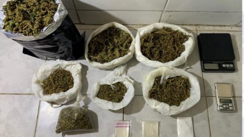Após ocorrência de arrombamento e furto, Polícia Militar apreende mais de 1,2 kg de maconha em Cabrobó